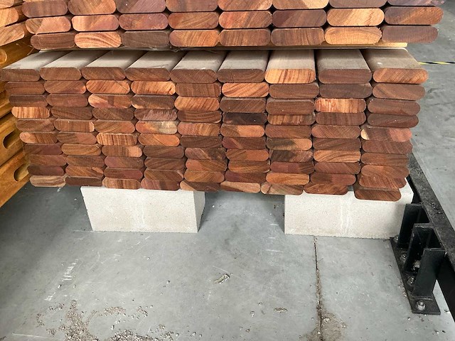 Geschaafde okan plank (90x) - afbeelding 3 van  4
