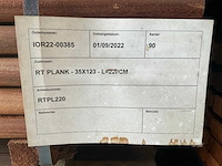 Geschaafde okan plank (90x) - afbeelding 4 van  4
