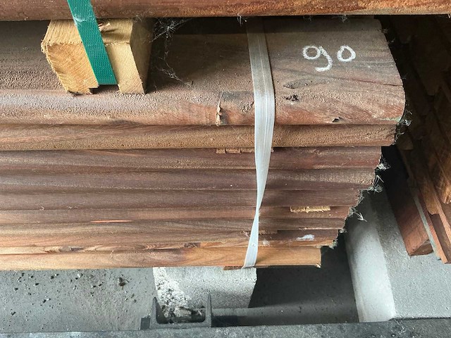 Geschaafde okan plank (90x) - afbeelding 2 van  4