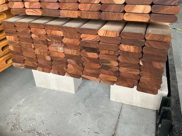 Geschaafde okan plank (90x) - afbeelding 3 van  4