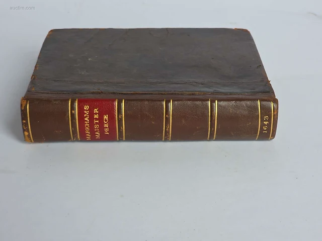 Geschiedkundig boek markhams maiser peece 1643 - afbeelding 1 van  5
