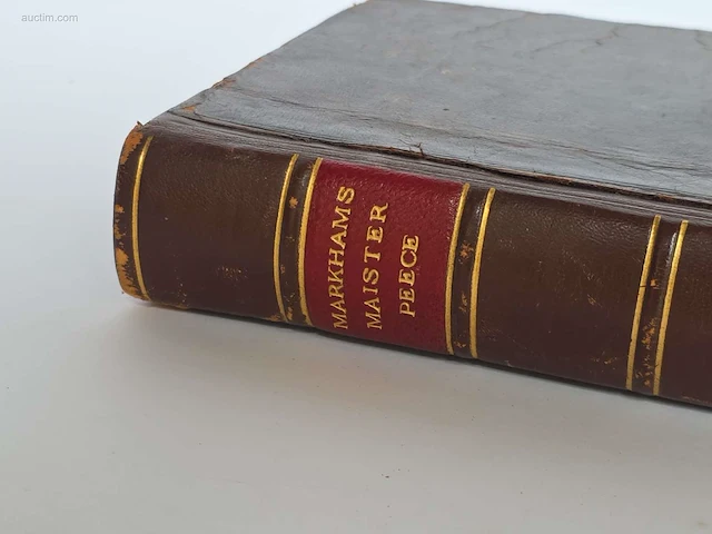 Geschiedkundig boek markhams maiser peece 1643 - afbeelding 2 van  5