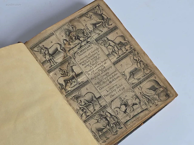 Geschiedkundig boek markhams maiser peece 1643 - afbeelding 4 van  5