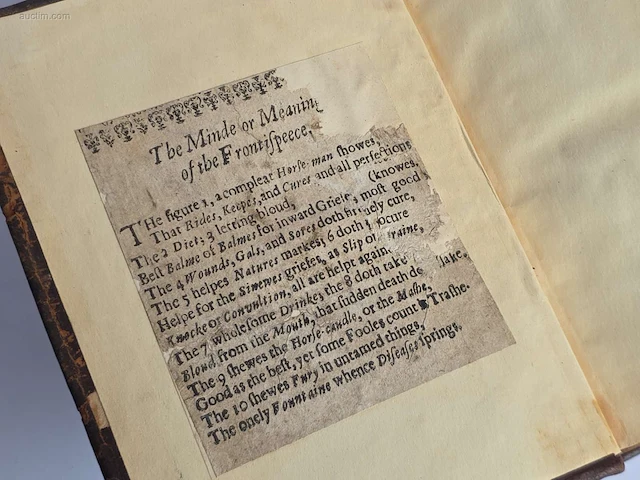 Geschiedkundig boek markhams maiser peece 1643 - afbeelding 5 van  5