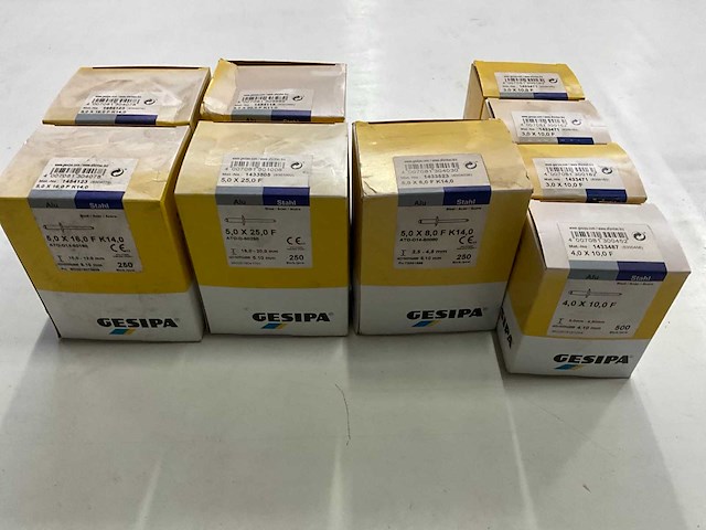 Gesipa diverse blindklinknagels (9x) - afbeelding 1 van  5