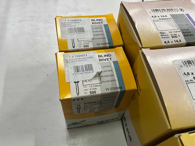 Gesipa diverse maten blindklinknagels (13x) - afbeelding 2 van  8