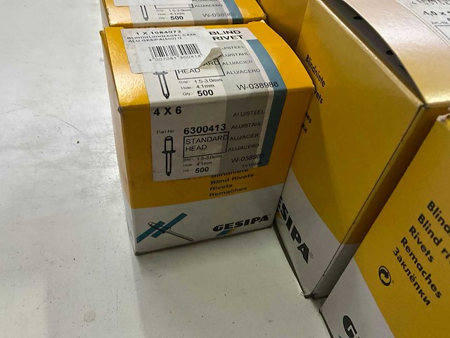 Gesipa diverse maten blindklinknagels (13x) - afbeelding 3 van  8