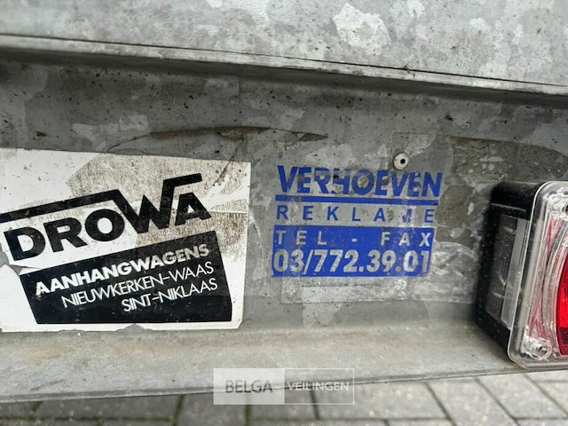Gesloten zeil aanhangwagen drowa (fietsvervoer) met disselbak - afbeelding 15 van  36