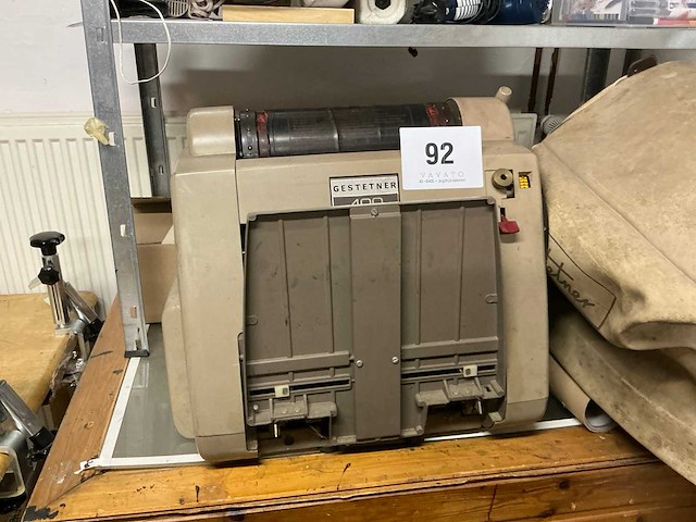 Gestetner 400 retro manuele druk machine - afbeelding 3 van  8