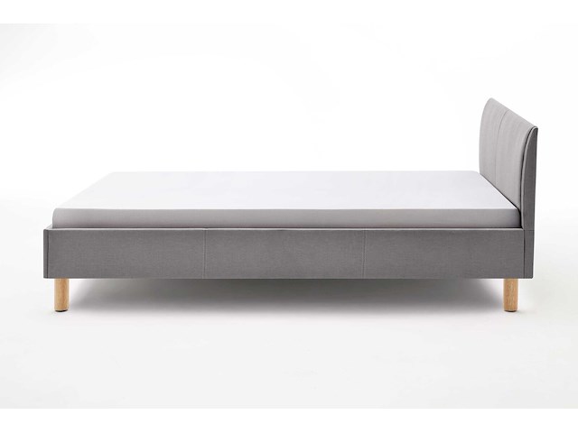 Gestoffeerd bed amber 140x200 - lichtgrijs - afbeelding 2 van  5