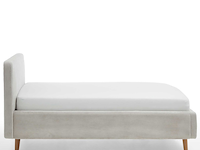 Gestoffeerd bed madras 140x200cm ribfluweel - beige - afbeelding 3 van  3