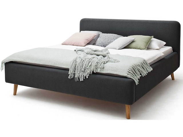 Gestoffeerd bed tony 160x200 - antraciet - afbeelding 2 van  2