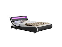 Gestoffeerde laadbak 140x200cm met led-verlichting en een lattenbedbodem - afbeelding 2 van  5