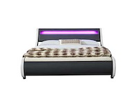 Gestoffeerde laadbak 140x200cm met led-verlichting en een lattenbedbodem - afbeelding 3 van  5