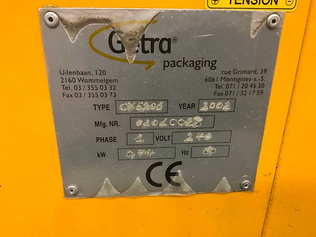 Gestra cx5206 strapmachine - afbeelding 5 van  5