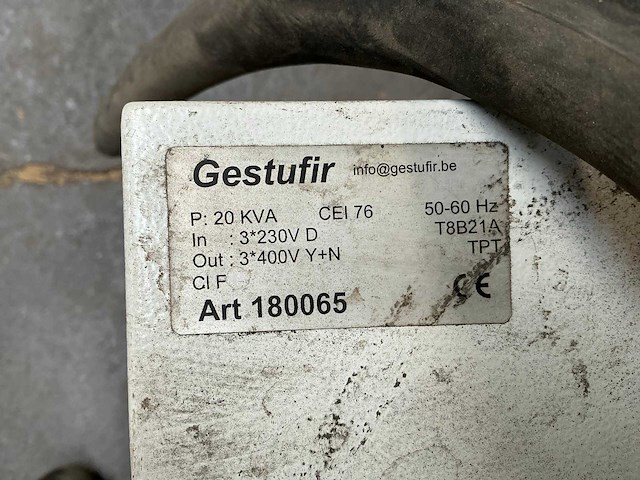 Gestufir 20kva transformator - afbeelding 5 van  5