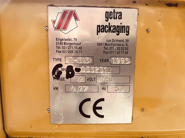 Getra packaging bind machine s323 - afbeelding 2 van  5