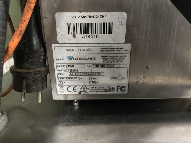 Getra videojet 1220 inkjetcodeermachine - afbeelding 4 van  7