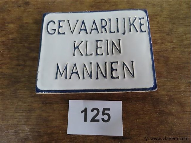Gevaarlijke klein mannen 16x12,5cm - afbeelding 1 van  2