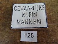 Gevaarlijke klein mannen 16x12,5cm - afbeelding 1 van  2