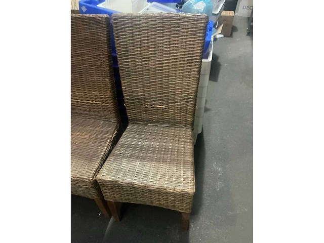 Gevlochten stoel (3x) - afbeelding 2 van  4