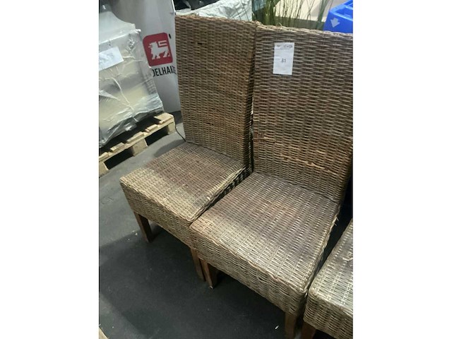 Gevlochten stoel (3x) - afbeelding 4 van  4