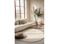 Gevlochten tapijt - crème diameter 200 cm - afbeelding 1 van  6