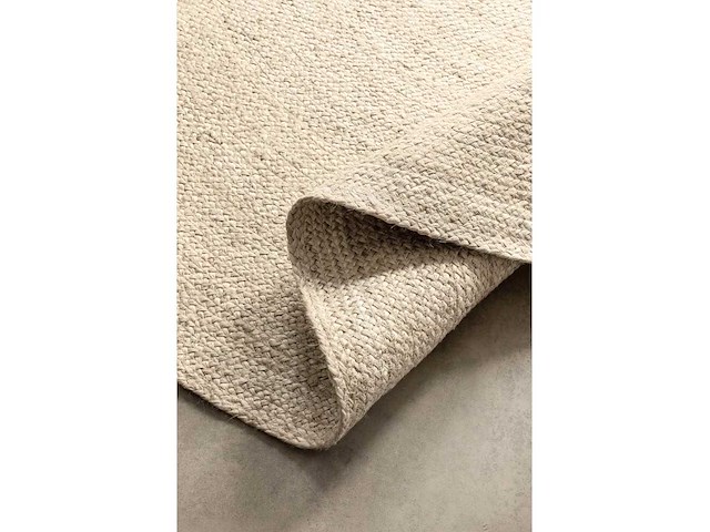 Gevlochten tapijt - crème diameter 200 cm - afbeelding 2 van  6