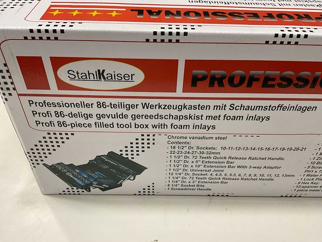Gevulde gereedschap kist 86 delig - afbeelding 2 van  2