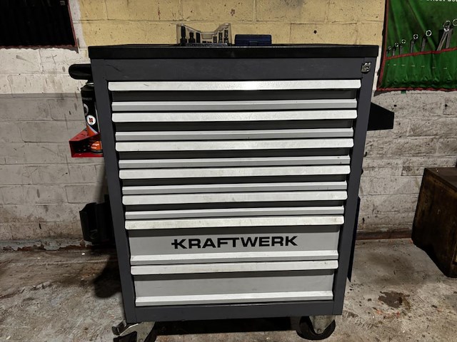 Gevulde verrijdbare werkkar kraftwerk - afbeelding 1 van  10