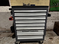 Gevulde verrijdbare werkkar kraftwerk