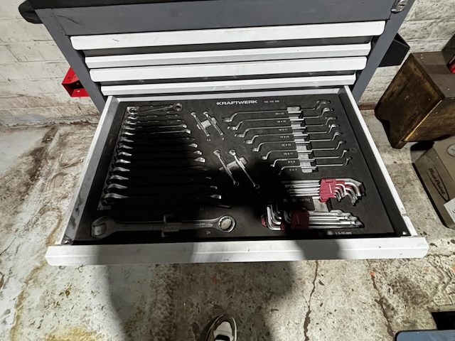 Gevulde verrijdbare werkkar kraftwerk - afbeelding 5 van  10