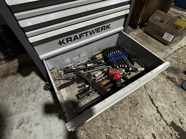 Gevulde verrijdbare werkkar kraftwerk - afbeelding 9 van  10