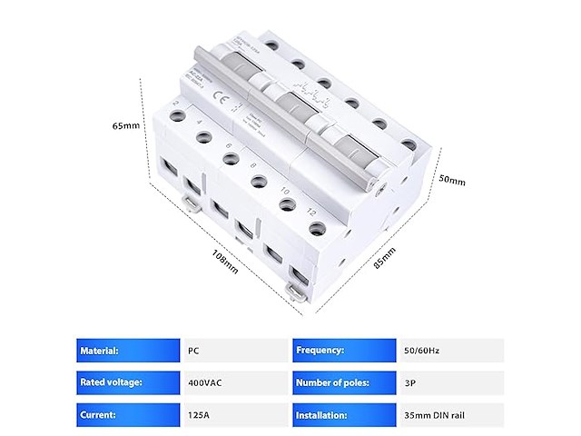 Geya schakelaar 3p 125a lastschakelaar - afbeelding 2 van  6