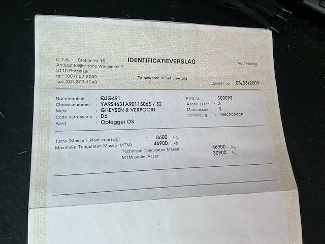 Geysen &verpoort oplegger os dieptelader dieplader - afbeelding 21 van  30