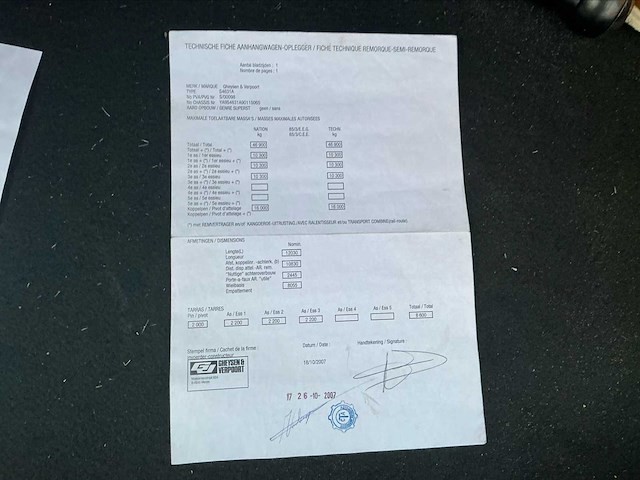 Geysen &verpoort oplegger os dieptelader dieplader - afbeelding 24 van  30