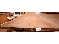Gezaagd bubinga massief tafelblad ovendroog - afbeelding 1 van  5