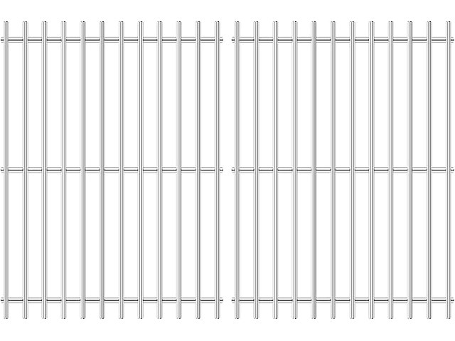 Gftime roestvrijstalen grillroosters 33 x 25,2 cm - afbeelding 1 van  4