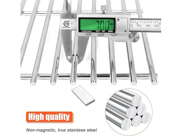 Gftime roestvrijstalen grillroosters 33 x 25,2 cm - afbeelding 4 van  4