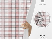 Ggaimwf geruit gordijn (135 x 245 cm) - afbeelding 3 van  3