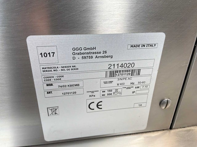 Ggg 74/02 kbemb kookketel elektrisch - afbeelding 7 van  7