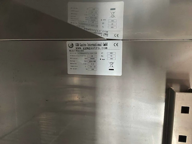 Ggm gastro kts1400 vriezer - afbeelding 4 van  6
