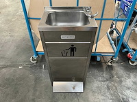 Ggm gastro rvs handenwasser/afvalbak - afbeelding 1 van  6