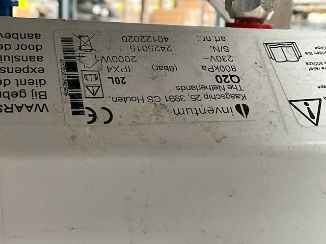 Ggm gastro spoeltafel met inventum q20 boiler - afbeelding 8 van  8