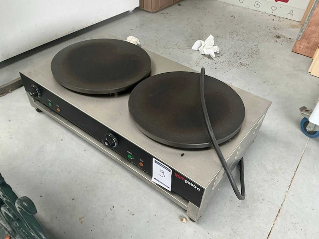Ggmgastro cgk40-2 dubbele elektrische pannenkoekenplaat - afbeelding 2 van  3
