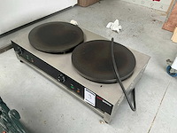 Ggmgastro cgk40-2 dubbele elektrische pannenkoekenplaat - afbeelding 2 van  3