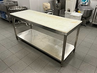 Ggmgastro inox werktafel + pvc snijblad rvs werktafel - afbeelding 1 van  9