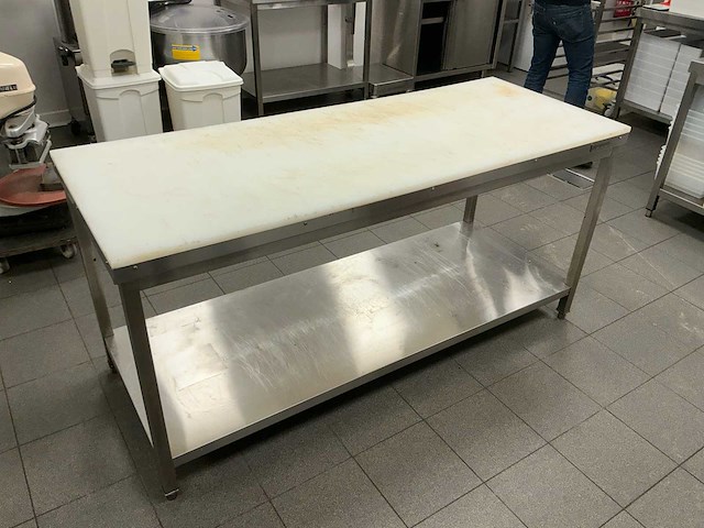 Ggmgastro inox werktafel + pvc snijblad rvs werktafel - afbeelding 3 van  9