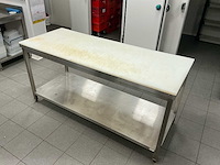 Ggmgastro inox werktafel + pvc snijblad rvs werktafel - afbeelding 5 van  9