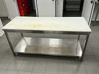 Ggmgastro inox werktafel + pvc snijblad rvs werktafel - afbeelding 3 van  9